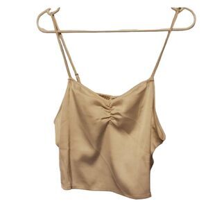 NWT BP Ivory Satin Crop Top Size XL